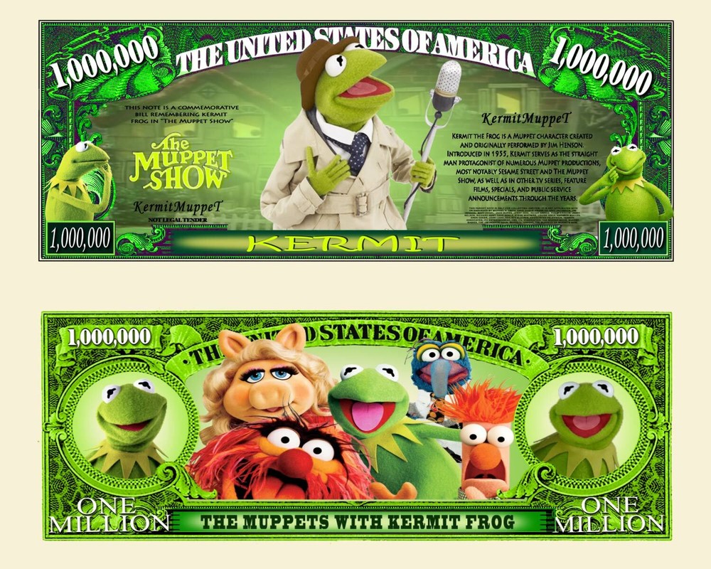 OUR KERMIT THE FROG NOVELTY NOTE (2 EA)