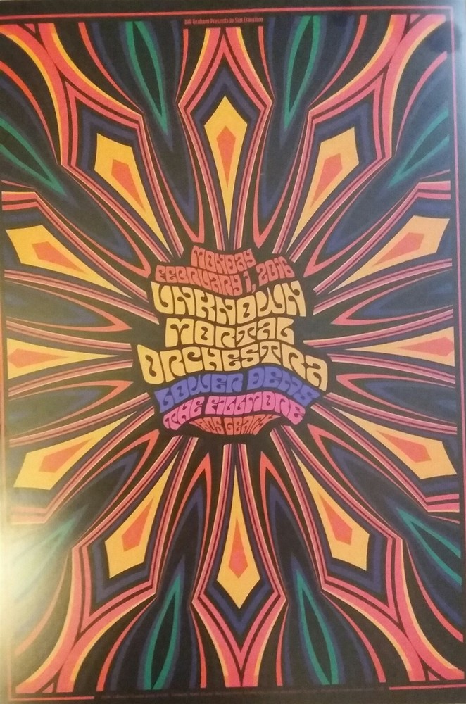 Mint Unknown Mortal Orchestra Fillmore Poster 2016 a