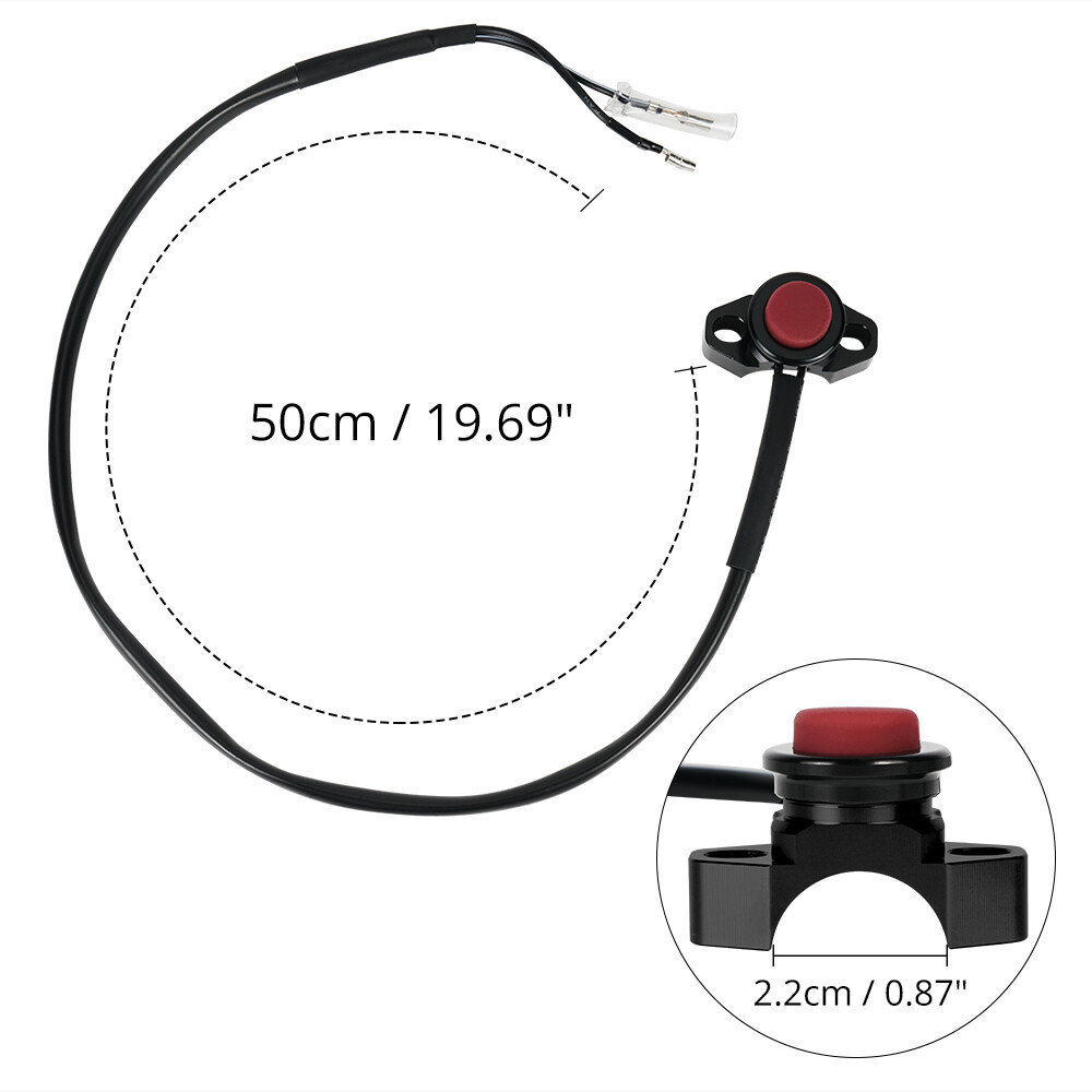 Billet Engine Kill Start Stop Switch Button For Honda Husqvarna Kawasaki KTM