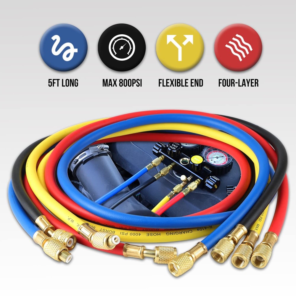 Multifunctional Refrigerant Gauge Set for AC Systems