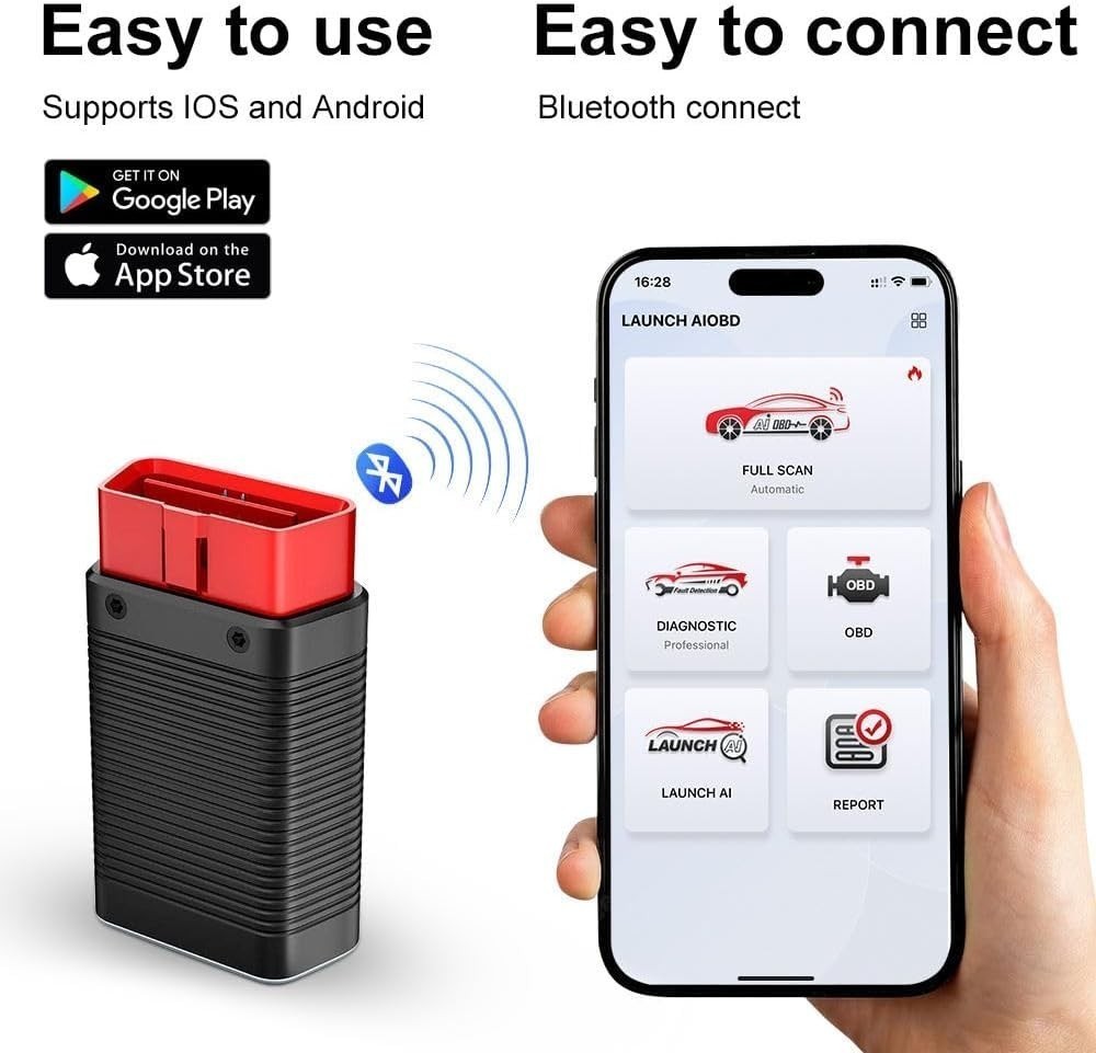 1X LAUNCH OBDII All System Bluetooth OBD2 Scanner Diagnostic Tool Code Reader*^