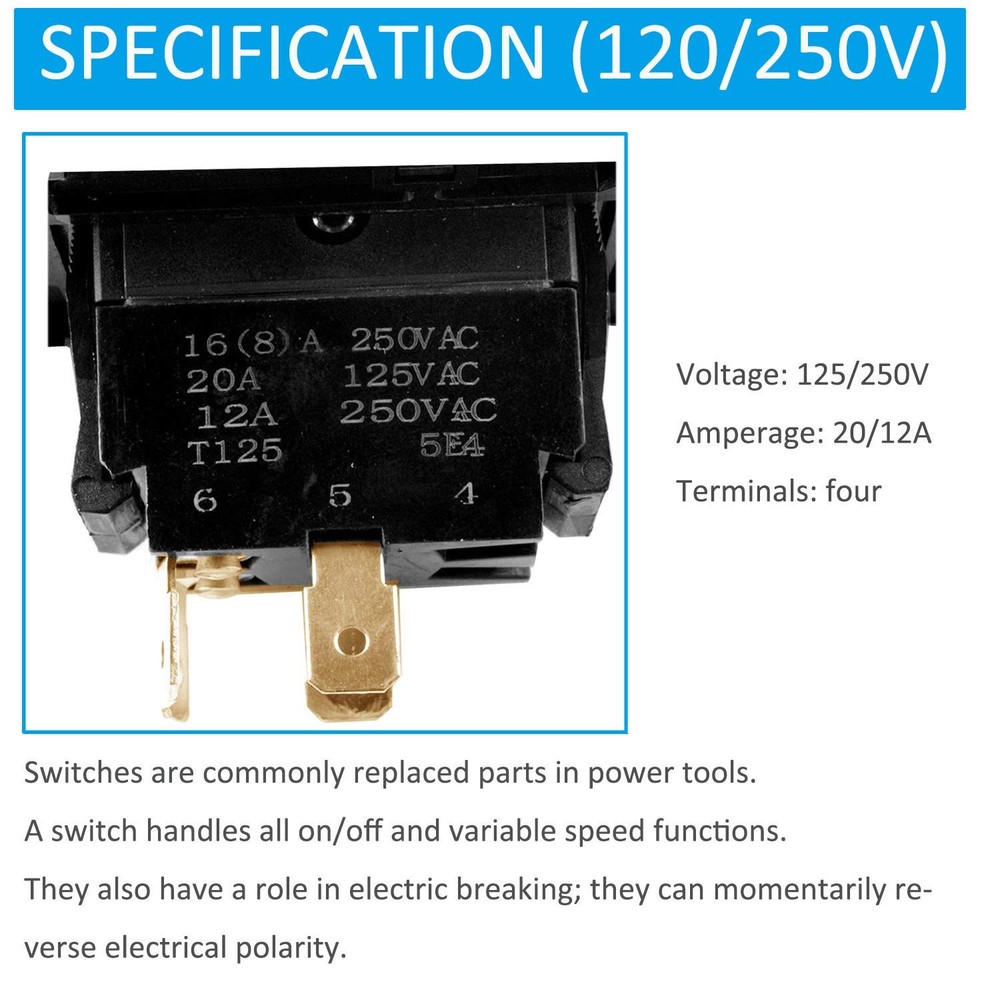 Table Saw Switch Replacement Compatible with Craftsman, Safety Power T