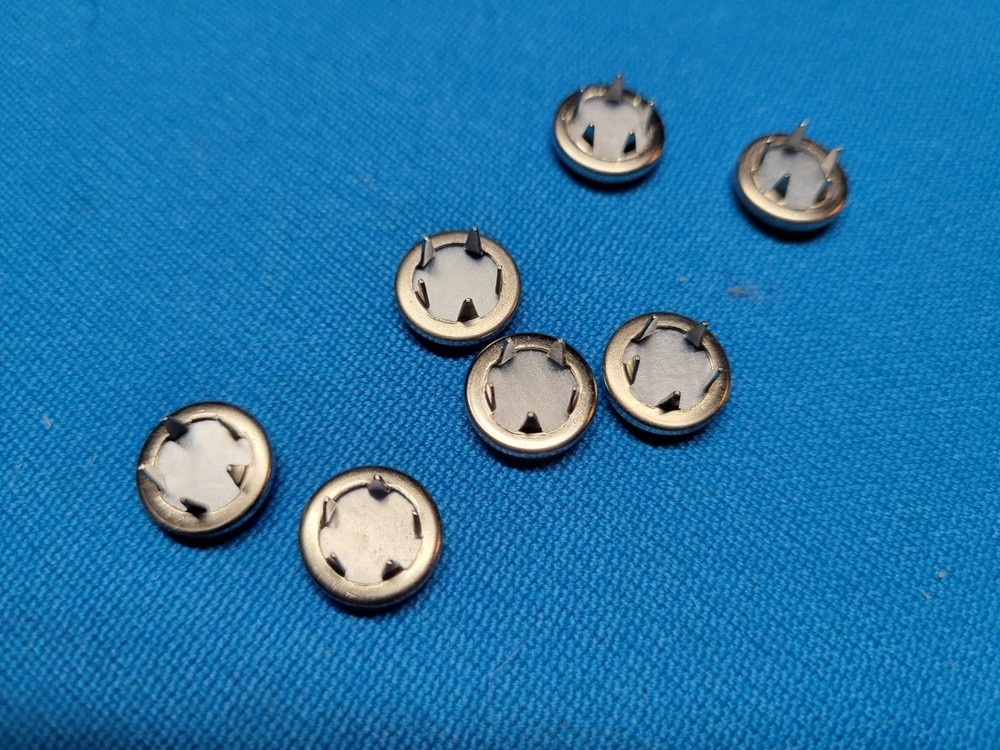 White 1510-15 Standard Solid Snaps Fasteners Prong Ring Snaps (Cap Only)