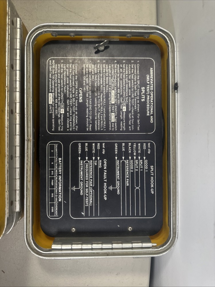 DYNATEL 735 Portable Open/Split Cable Fault Locator
