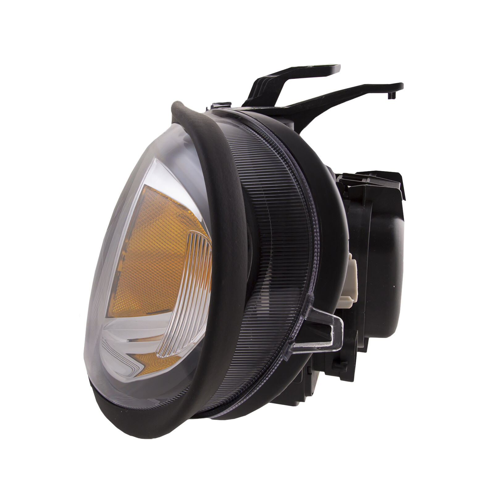 Headlights For 96-2011 Freightliner Columbia Black Halogen Projector Headlamp