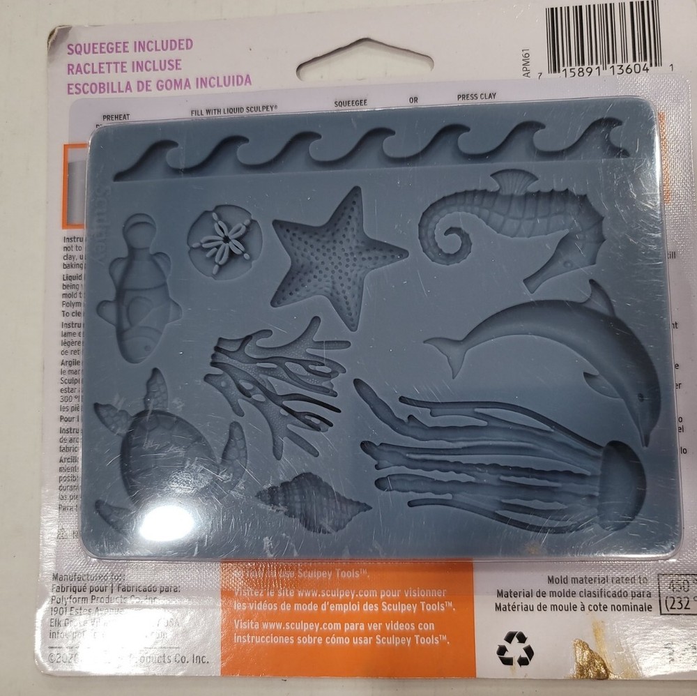 Sculpey Flexible Push Mold-Sea Life (A37)