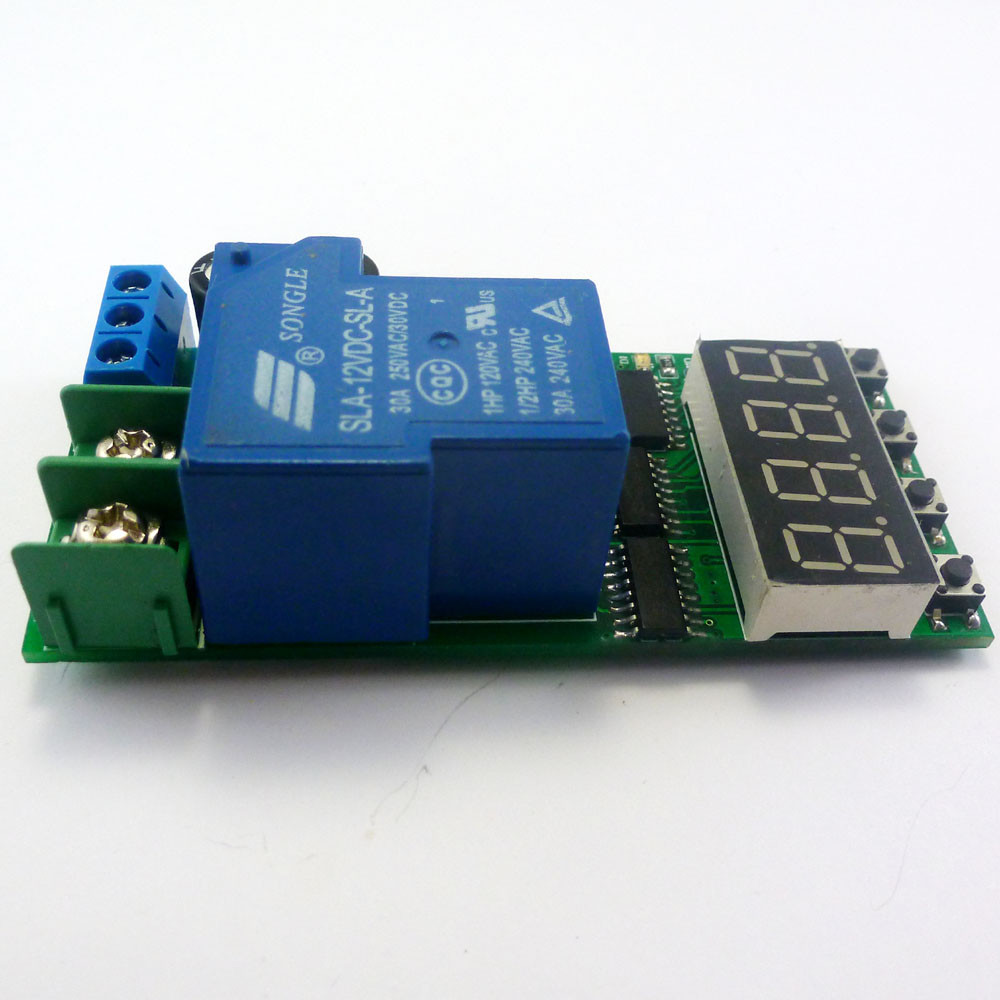 DC 12V 30A High Power Multifunction Cycle Timer Delay Relay PLC Module 0.1s-270h