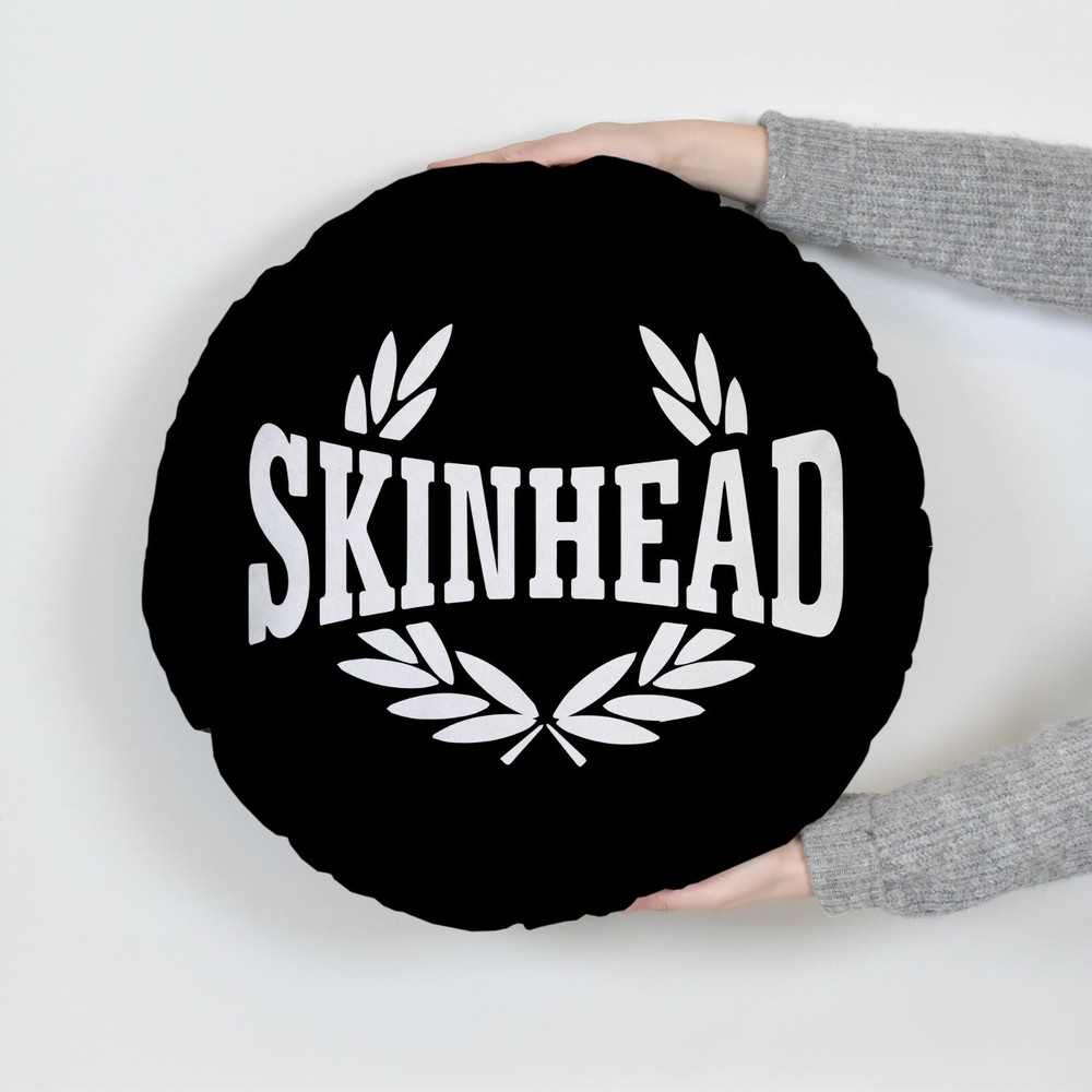 Skinhead Laurel Leaf - Round Cushion - Two Sizes Available