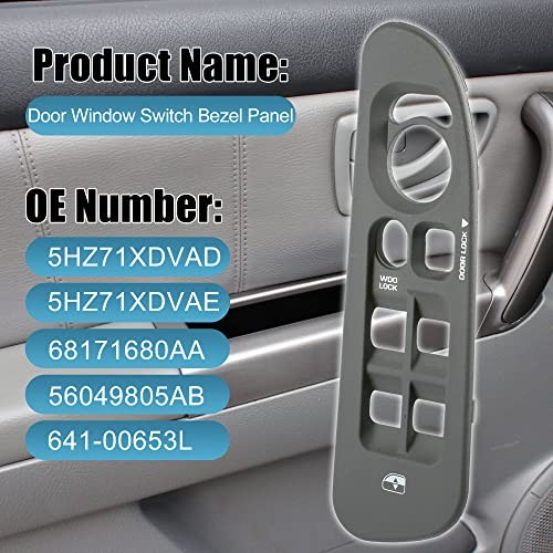 Replacement Driver Door Window Switch Bezel Cover for 02-10 Dodge Ram