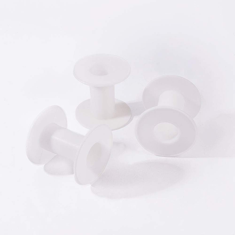 PH PandaHall 20pcs Empty Plastic Spools, 2 Inch Ribbon Spool White Wire Spool...