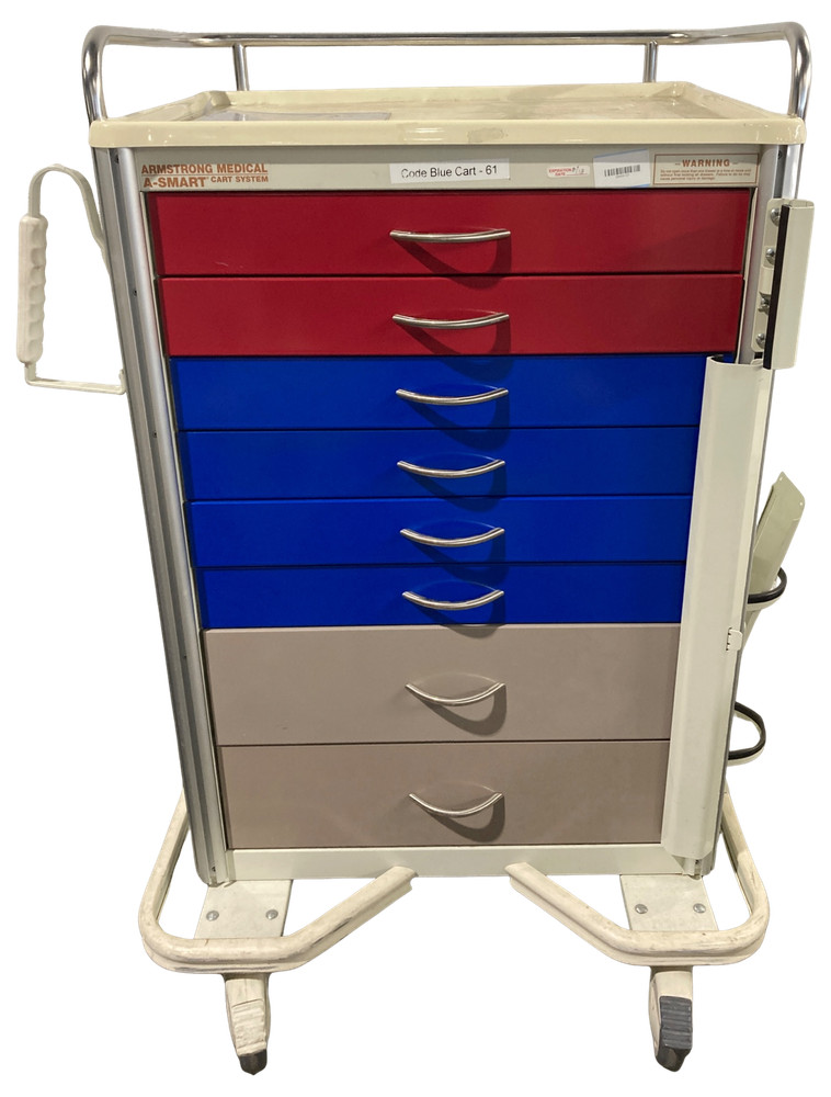 ARMSTRONG MULTI-COLOR 8 DRAWER CART !
