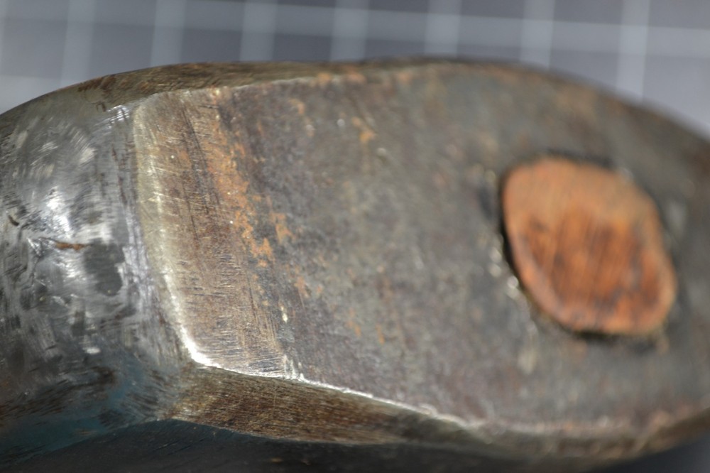 ROBINS - 13# BLACKSMITH MADE ROUNDING HAMMER WITH CUSTOM MADE HANDLE