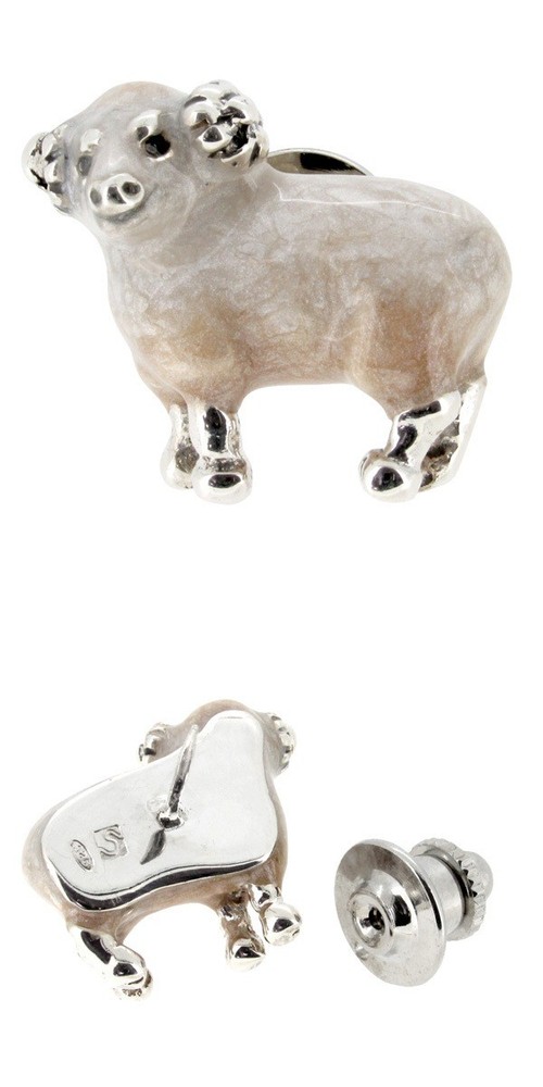 Sheep Silver Pin Brooch