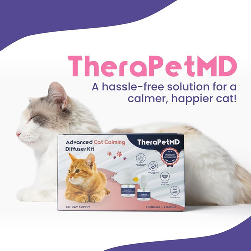 TheraPet MD - Cat Calming Diffuser Pheromone Refill Kit - Multi Anxiety...