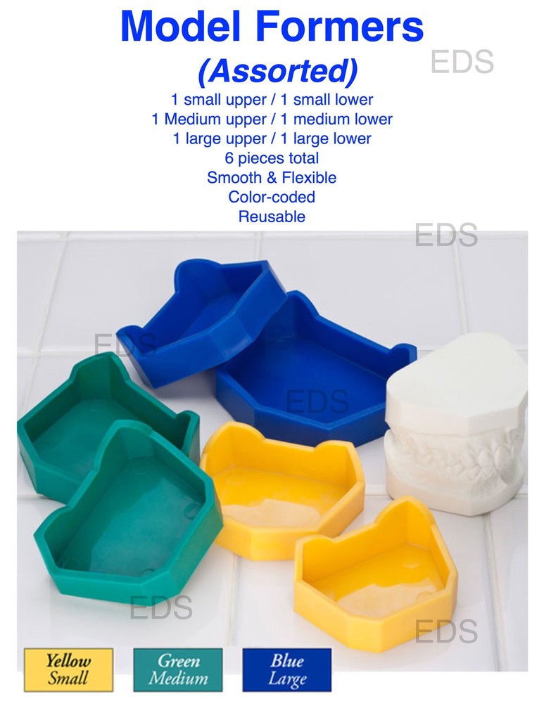 Dental Lab Model Formers Kit - 6 pcs Assorted