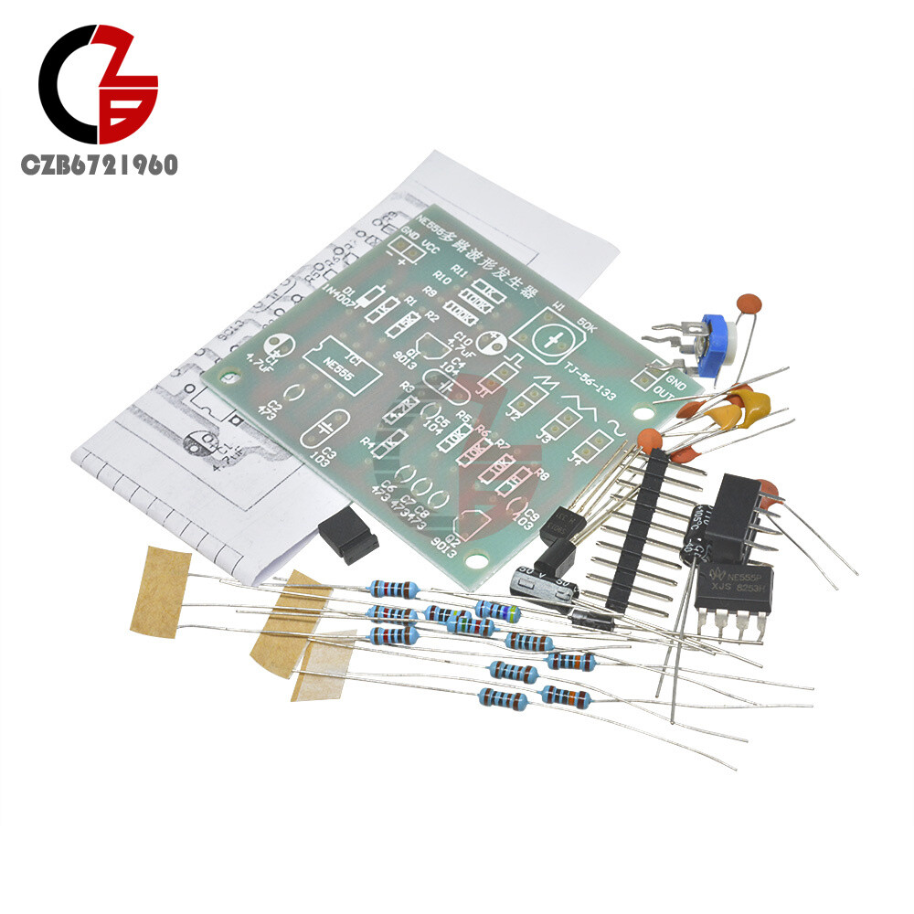DIY Kit Multi-Channel NE555 Waveform Generator Module Sine Triangle Square Wave