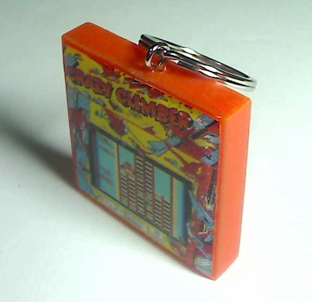 Crazy Climber Arcade Coin Door accessory Keychain