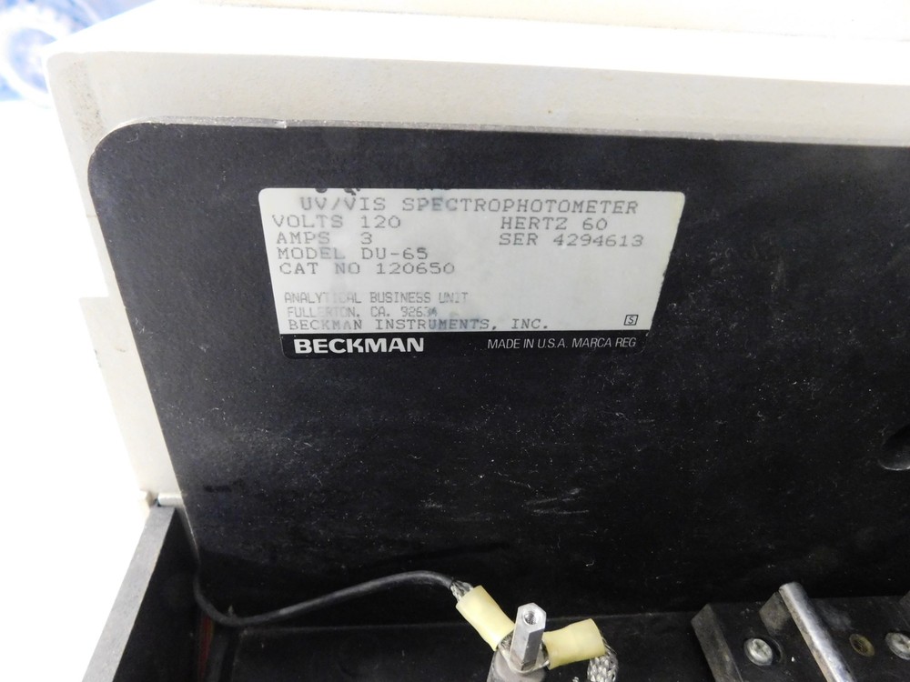 BECKMAN DU-65 SPECTROPHOTOMETER (QPR92)