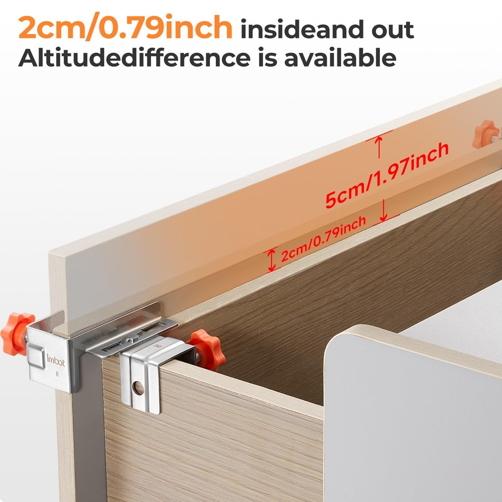 Drawer Front Installation Clamps， Adjustable Cabinet Drawer Mounting Hardware...