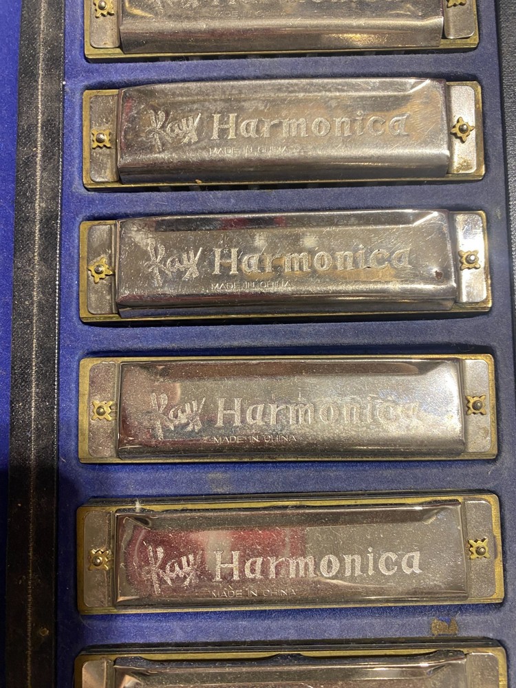Kay Chicago Blues Harmonica 7 pc Set In Case