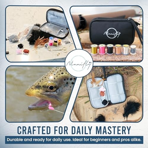 for Beginners - Fly Tying Materials Kit w/Over 100 Tool Fly Tying Kit
