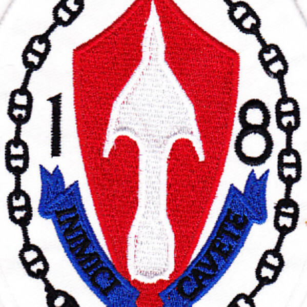 Desron 18 Destroyer Squadron Patch - Version C Inimici Cauete