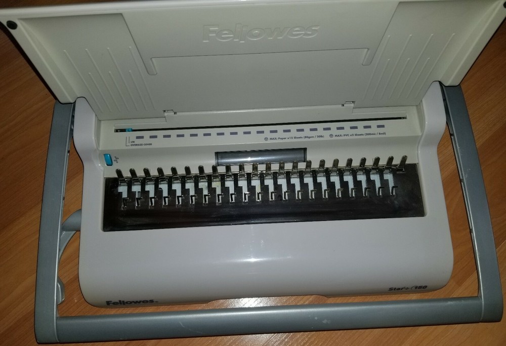 Fellowes Star 150 Manual Comb Binding Machine - WORKS!