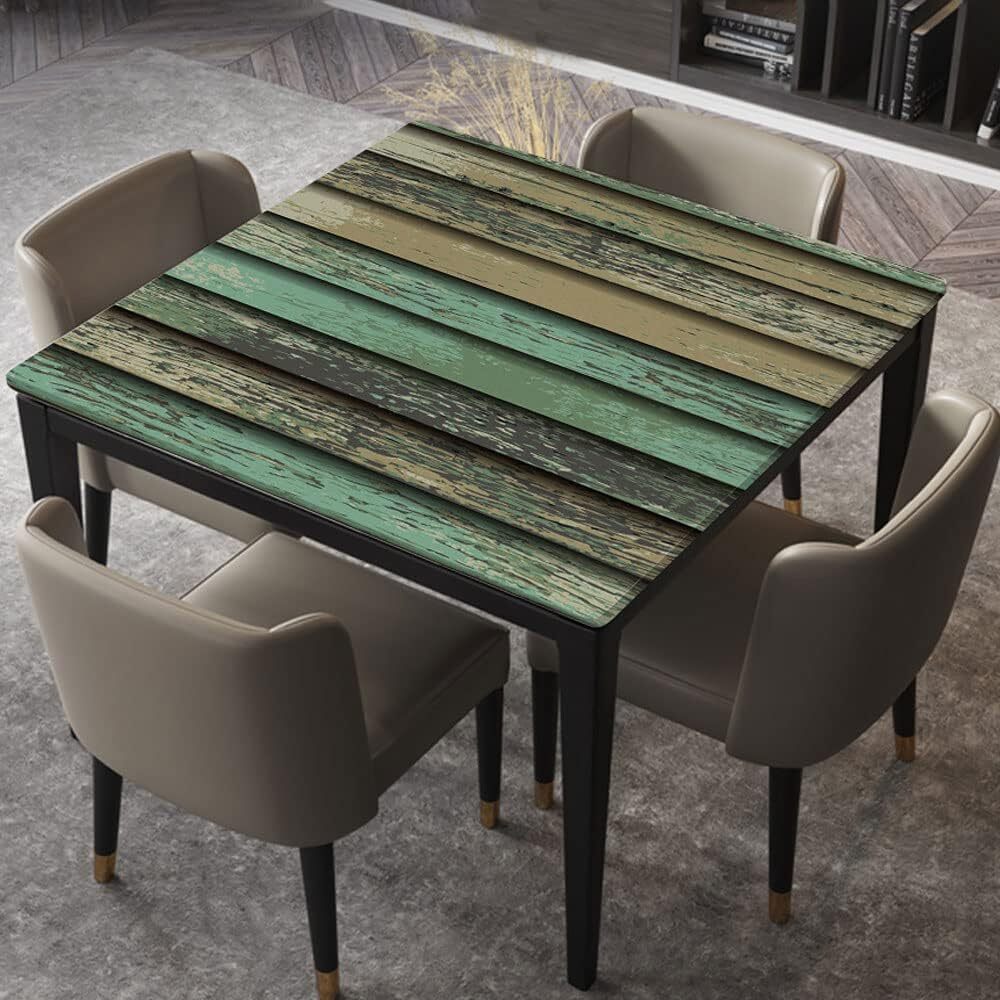 Square TableCloth Elastic Edged Fitted Table Cover Waterproof 100% Polyester