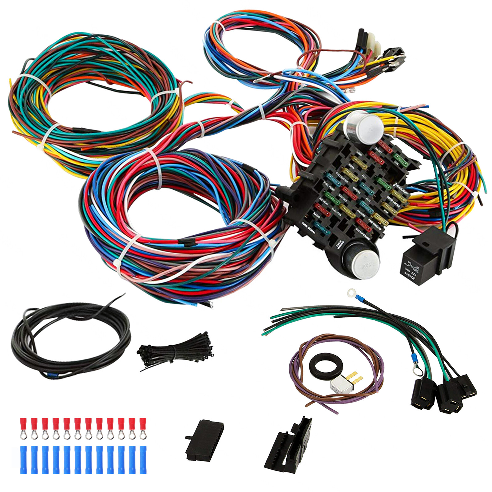 New 12 Circuit EZ Wiring Harness Hot Rod Wiring Harness