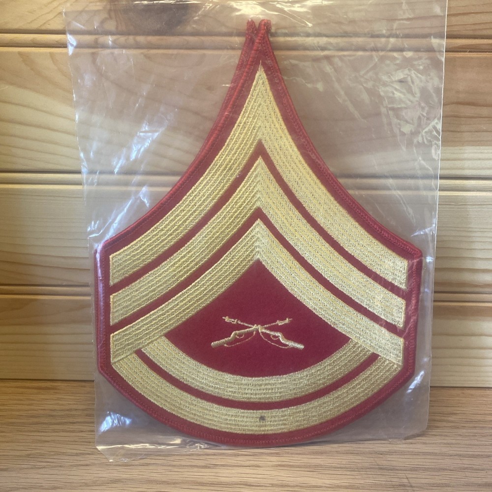 2 Pack USMC Gunnery Sergeant Female Uniform Patch 6” x 7”
