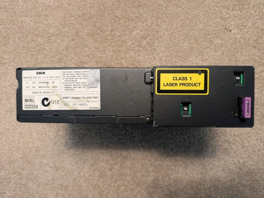 1995 - 2003 BMW 540i E39 6 Disc Insert CD Changer Player Unit 1469404