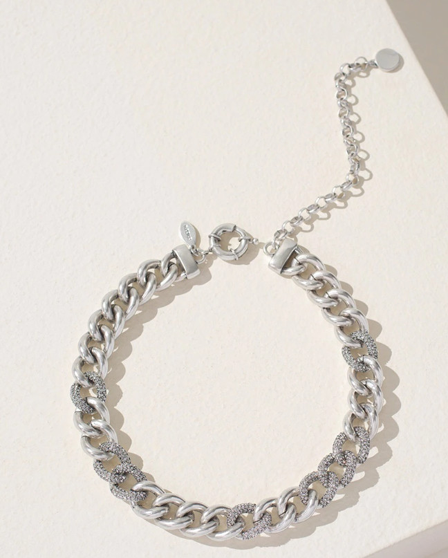 CHICO'S SILVERTONE CHAIN NECKLACE