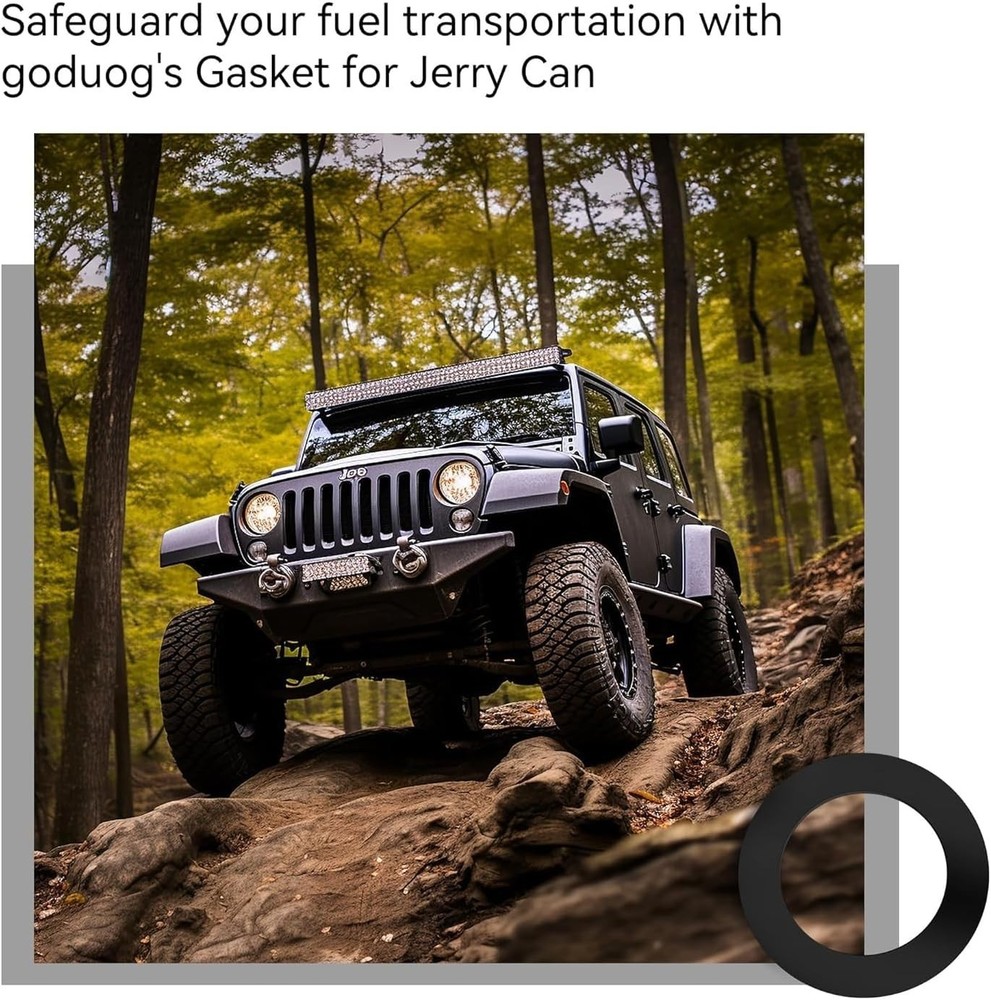 Reliable Replacement Gaskets for 5 Gallon Jerry Cans - 8 Pack Leak-Proof Design