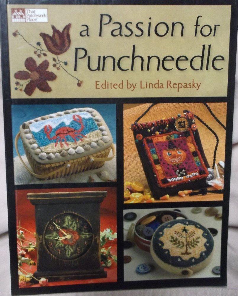 PASSION FOR PUNCHNEEDLE embroidery 16 project design pattern book 2006