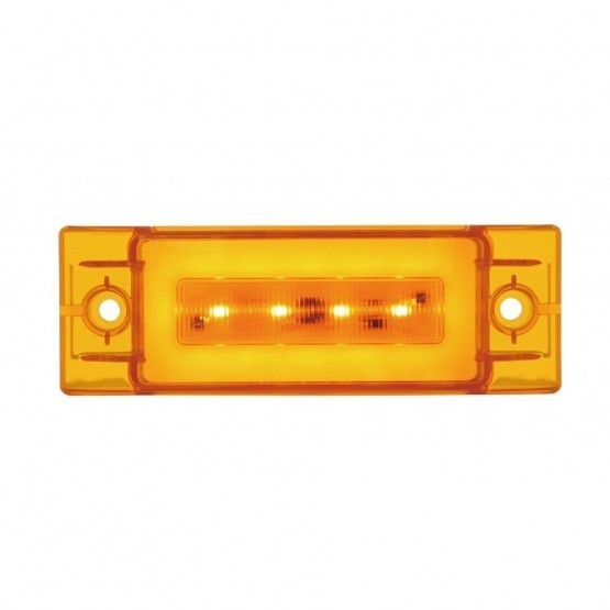 United Pacific 36976 16 LED "GLO" Rectangular Clearance/Marker Light - Amber