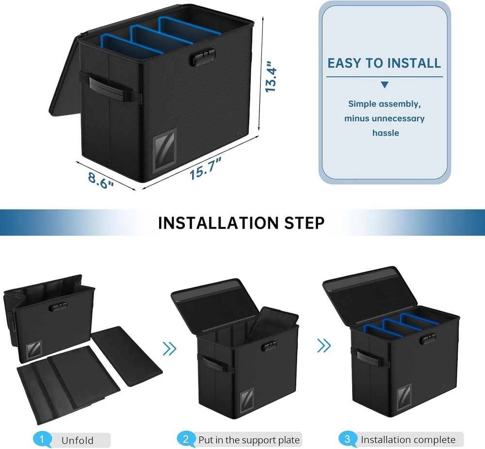 30 Graded Comic Book Storage Box - Water-Resistant & Moistureproof Case