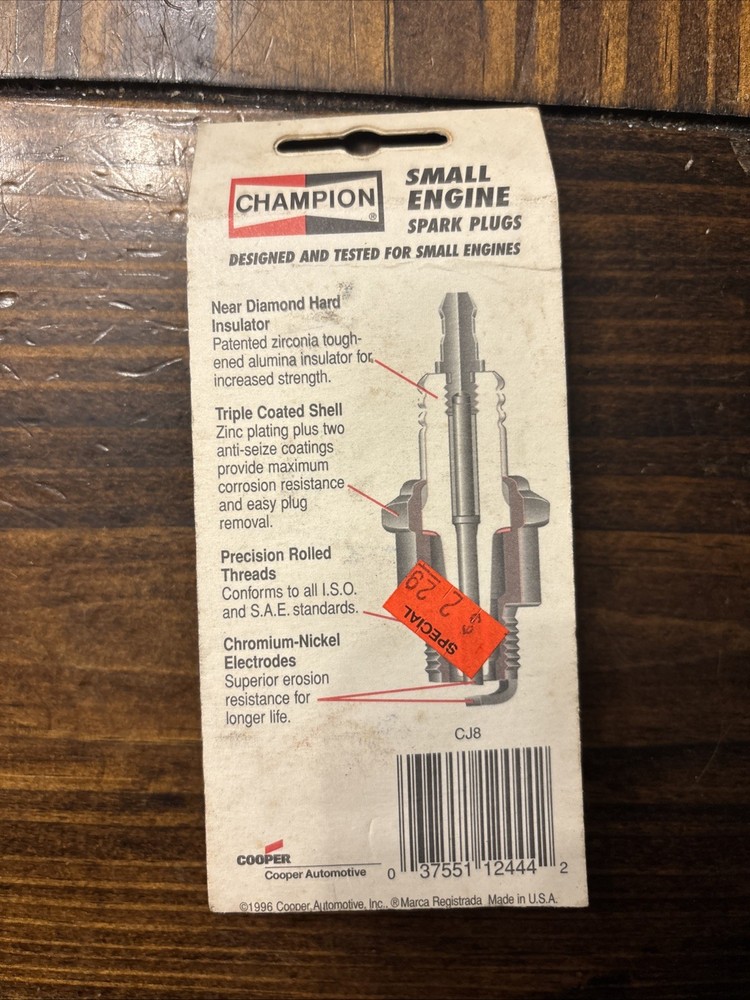 Champion CJ8 843-1 Small Engine Spark Plug