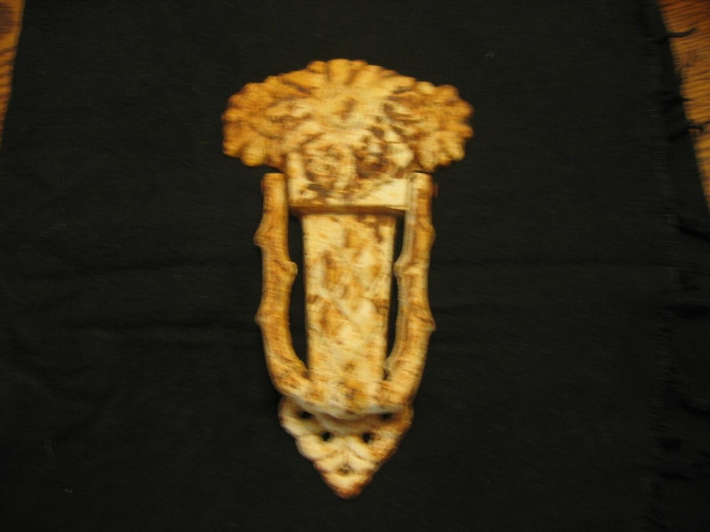 cast iron door knocker flowers