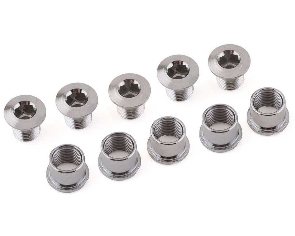 Origin8 Double Chainring Bolts (Chrome) (5 Pack) [CC223CPZ]