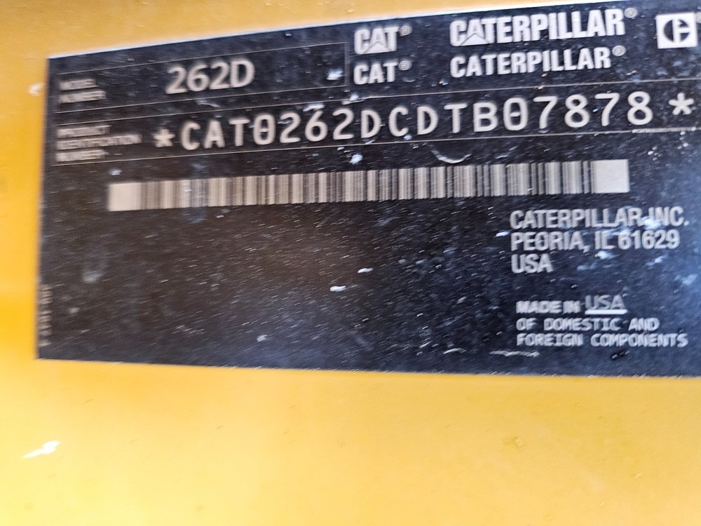 2018 CATERPILLAR 262D skidsteer loader enclosed cab