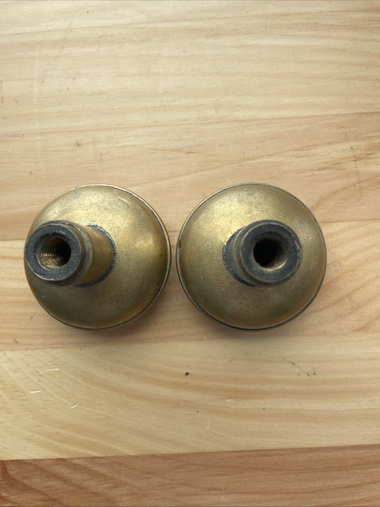 Antique Brass Decorative Door Knobs (Pair) Heavy 7oz Weight