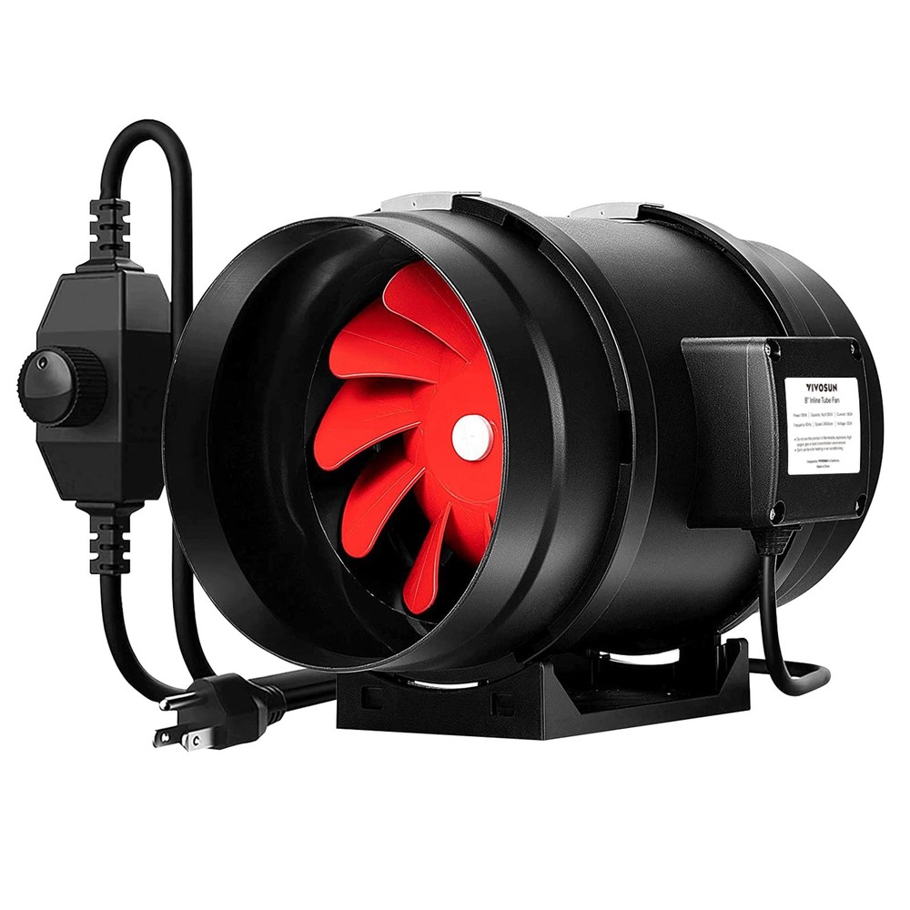 VIVOSUN R8 8 Inch 720 CFM Inline Duct Ventilation Fan with Variable Speed