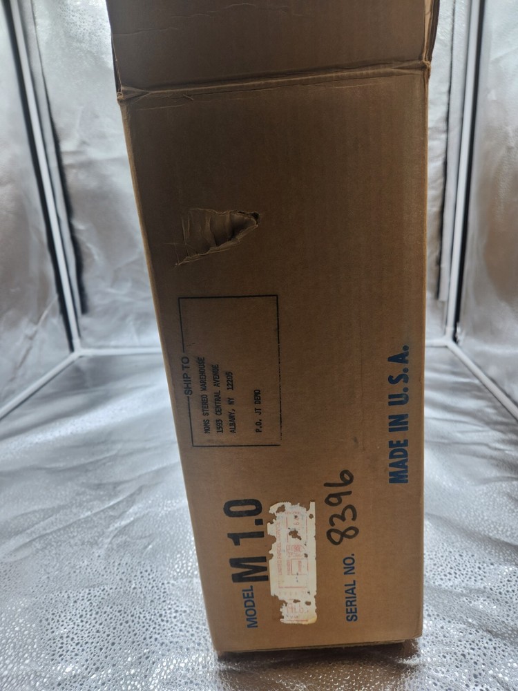 CARVER M-1.0t Fully Tested W Original Package Missing Manual.