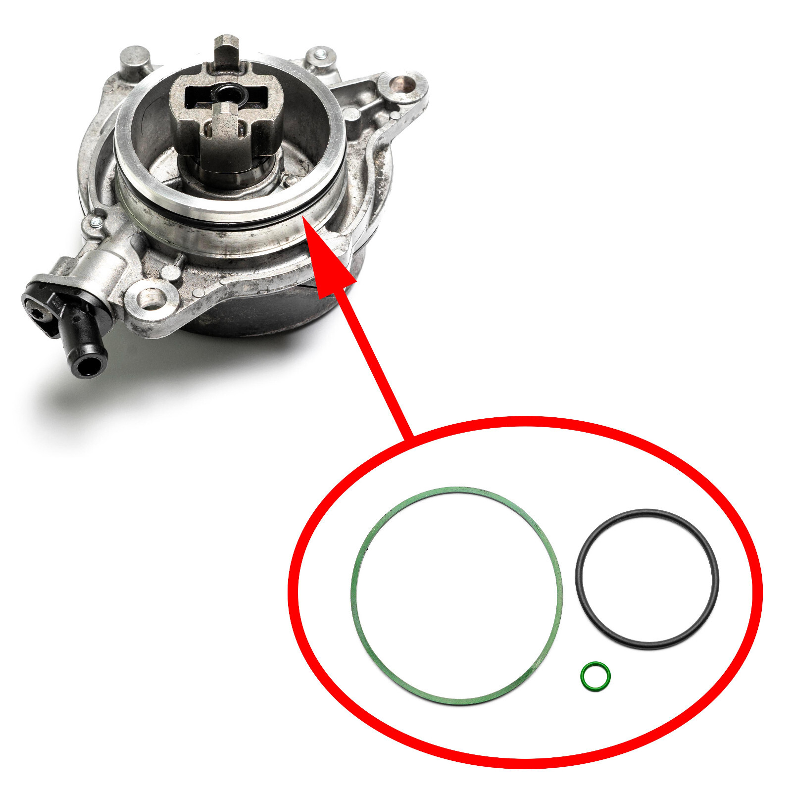 Vacuum pump repair kit BMW M57, M57N, M47N, M47N2 11667795142, 11667791232
