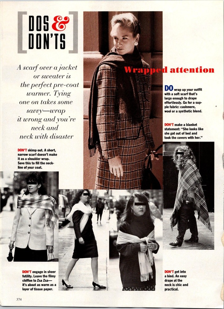 Vintage Print Advertisement Dos and Don's