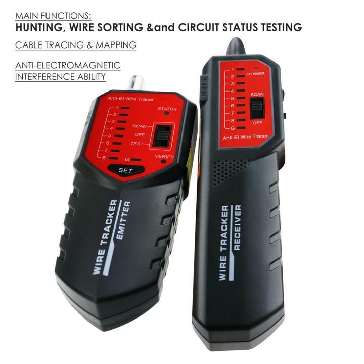 BNC Wire Tracker Locator - Wire Sorting Hunting Circuit Status Checking Tracing
