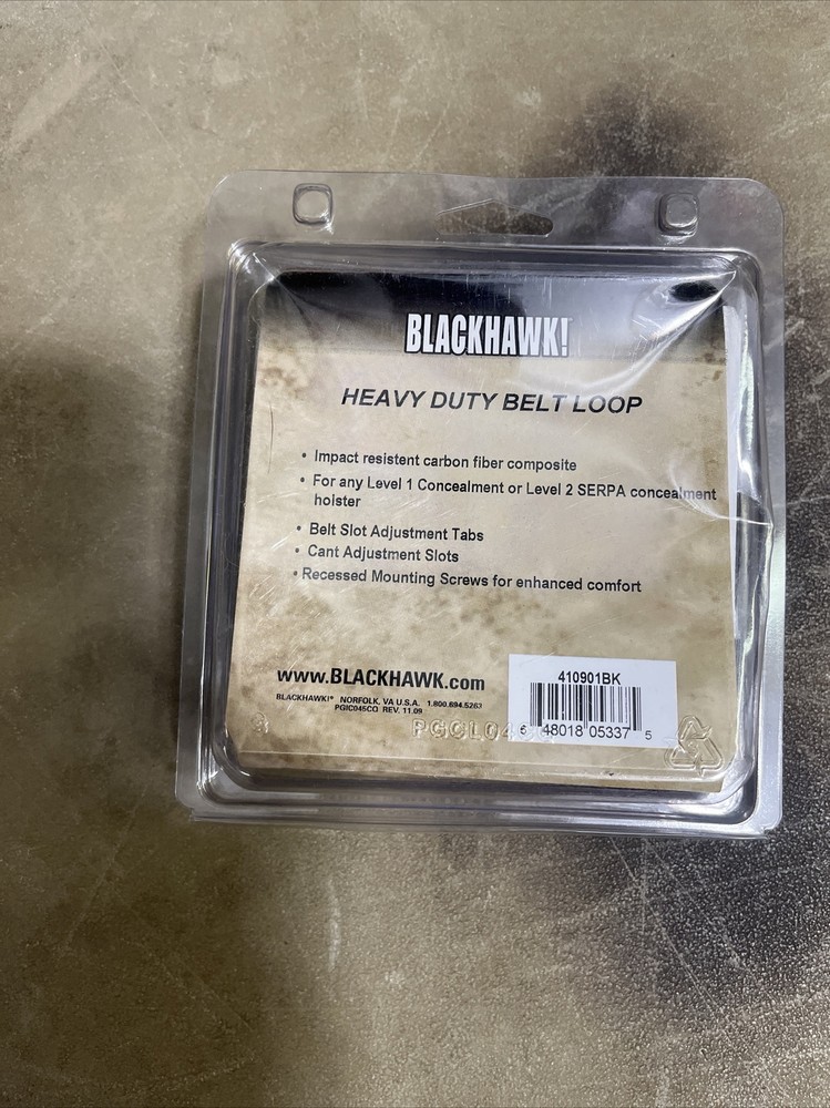 Blackhawk Heavy Duty Belt Loop USA Made