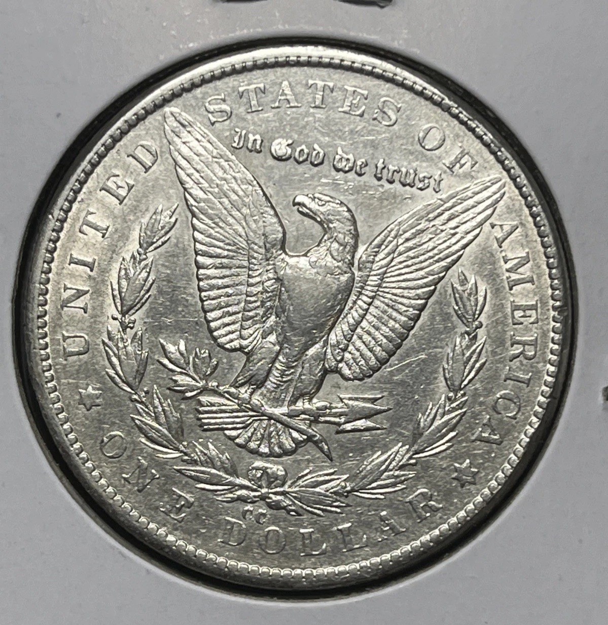 1879-CC MORGAN SILVER DOLLAR, XF DETAILS