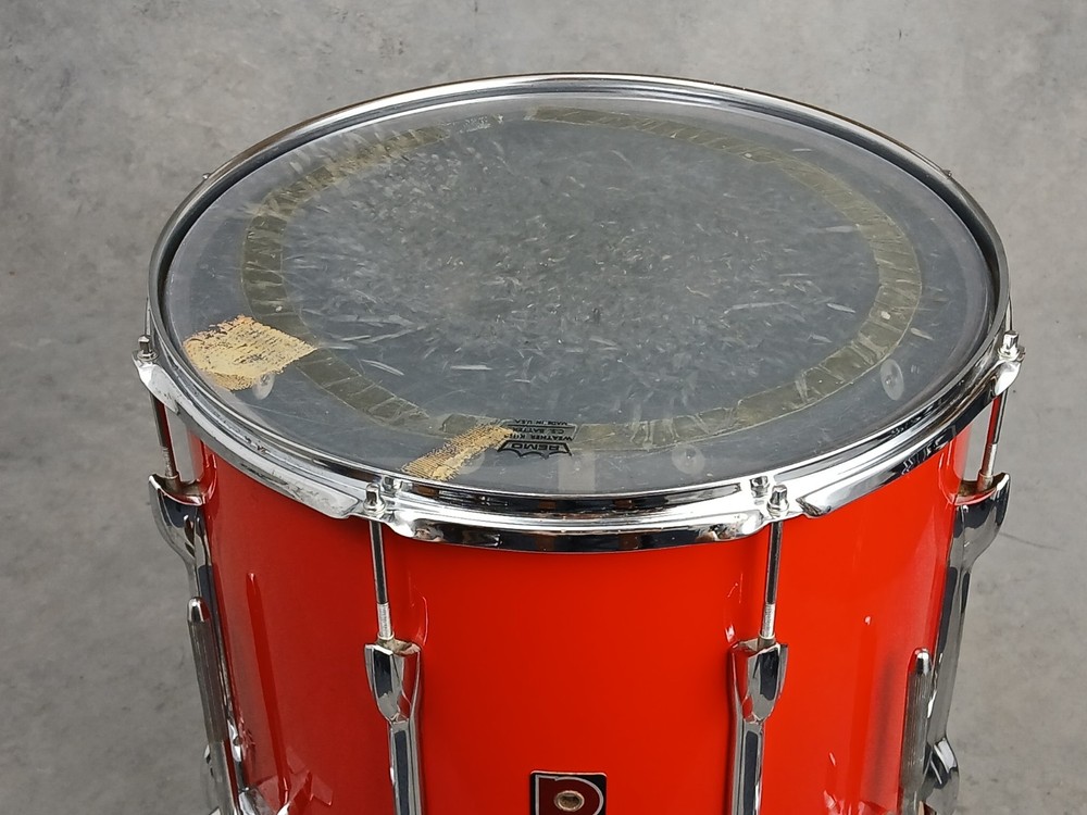 PREMIER 16" RED FLOOR TOM DRUM, ENGLAND