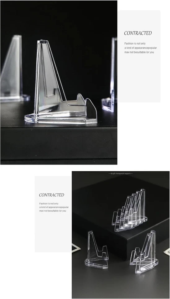 50 Card Stand Trading Card Stands Baseball Display Stand Holder US SHIP 3"